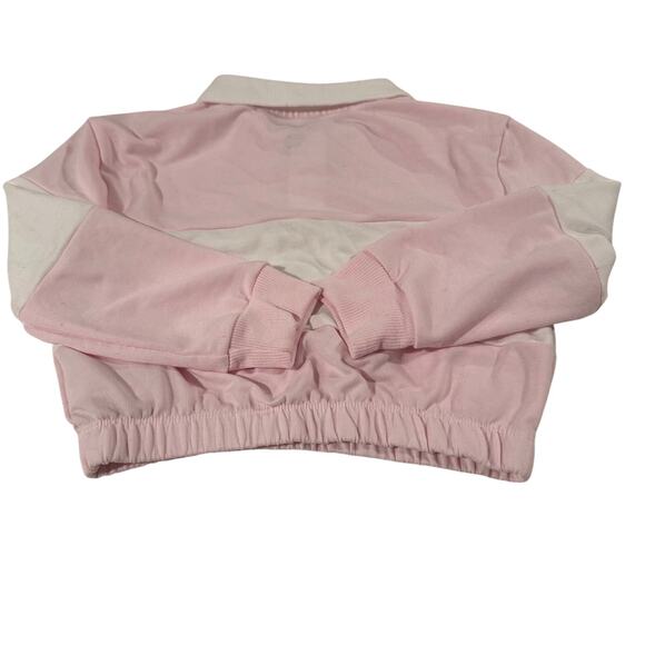 Reebok Pink Striped Toddler Girl 4T Long Sleeve Sweater - Picture 4 of 6